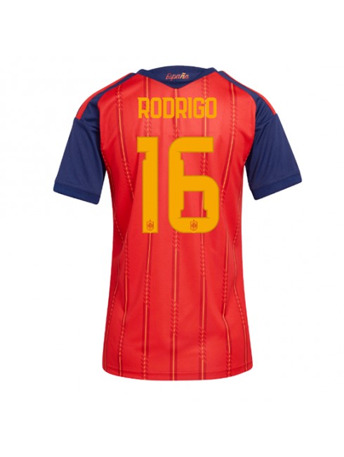 Spanien Rodri Hernandez #16 Heimtrikot für Frauen WM 2026 Kurzarm Spanien Rodri Hernandez #16 Heimtrikot für Frauen WM 2026 Kurzarm